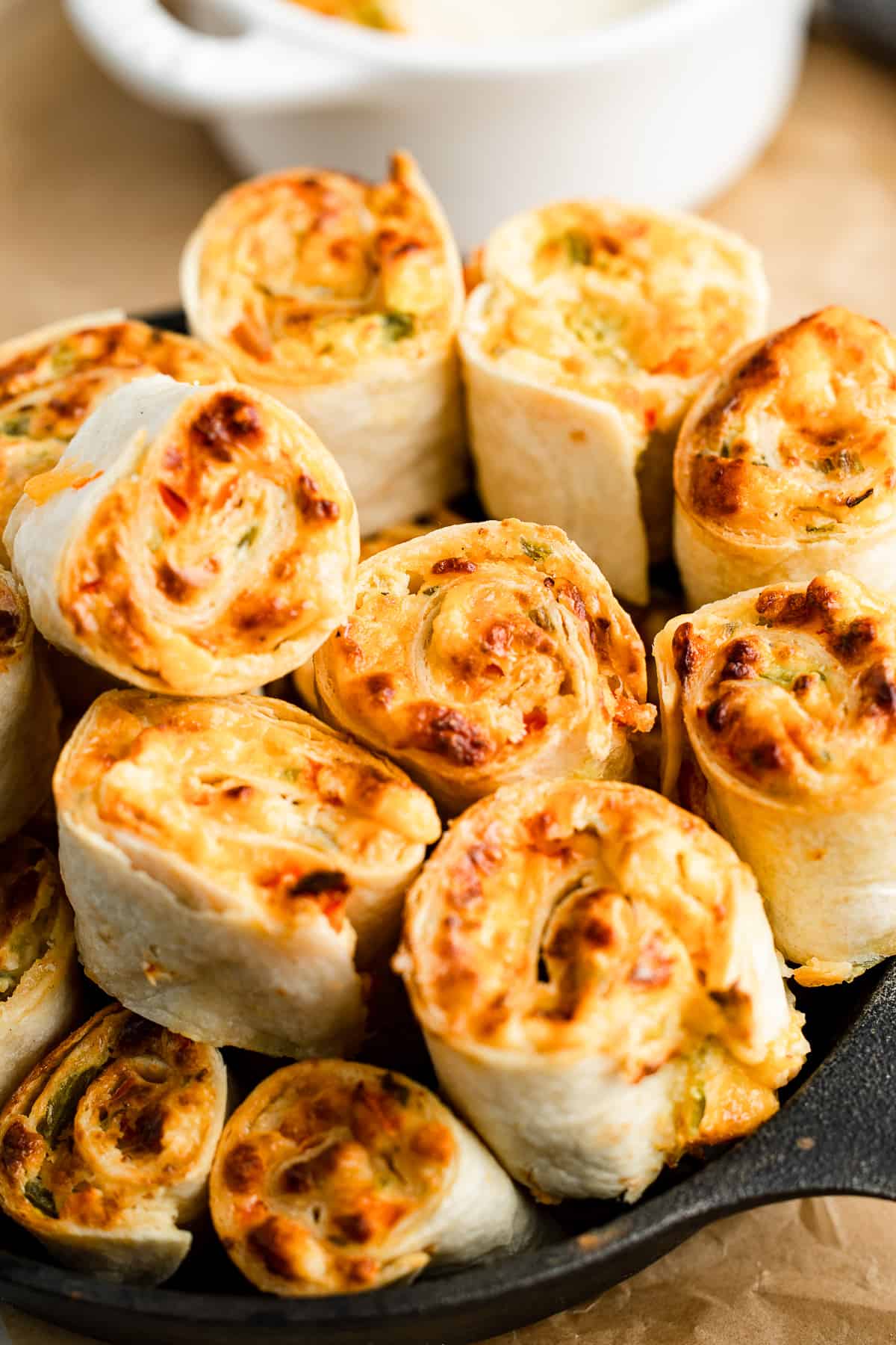 Jalapeno Cream Cheese Pinwheels - The Sassy Foodie